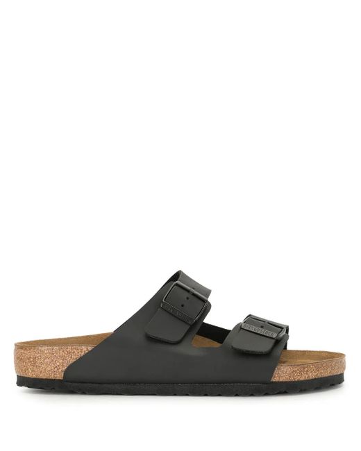 Birkenstock Black Milano Soft Footbed Sandal for men