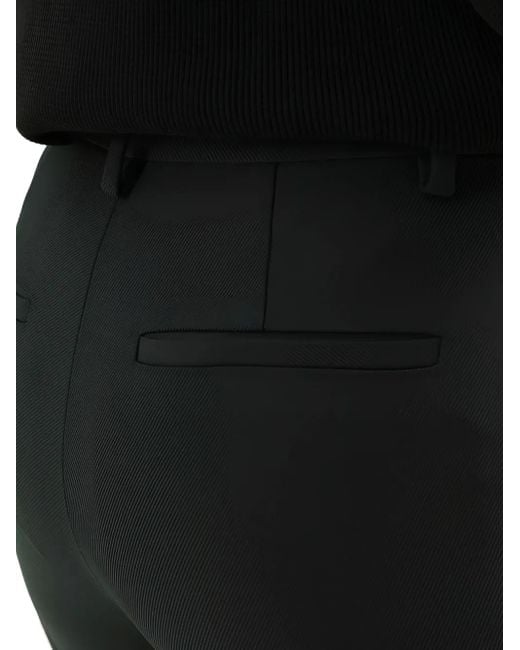 1989 STUDIO Black Cotton Flared Trousers