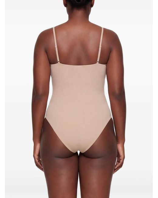 Christopher Esber Natural Ruched One-Piece Swimsuit