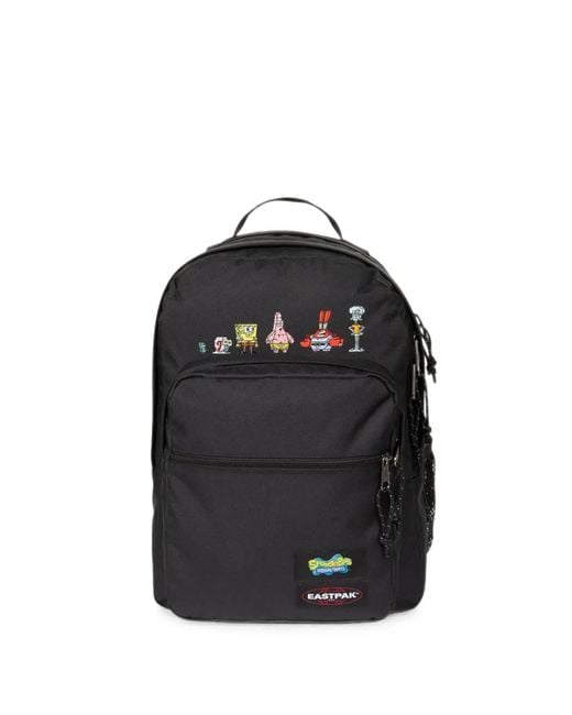Eastpak Black Spongebob Squarepants Logo-Patch Backpack
