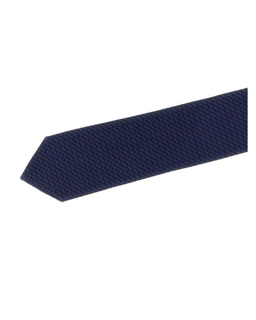Pal Zileri Blue Patterned Silk Tie for men