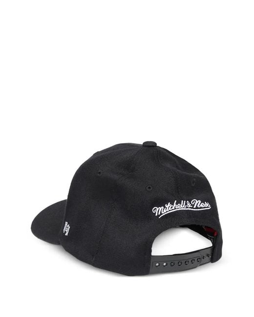 Mitchell & Ness Black Logo-Script Baseball Cap
