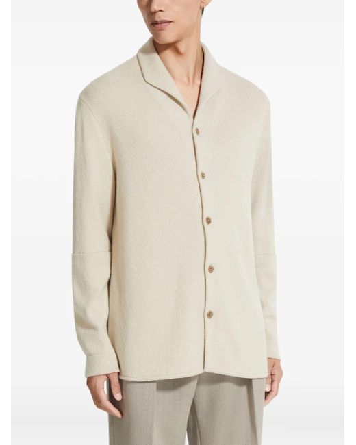 Zegna Natural Oasi Buttoned Cardigan for men