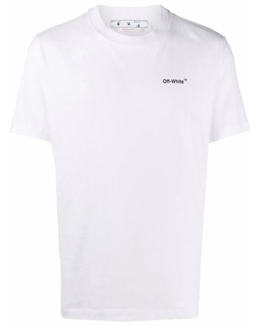 Off-White c/o Virgil Abloh White Caravaggio Arrow Short-Sleeve T-Shirt for men