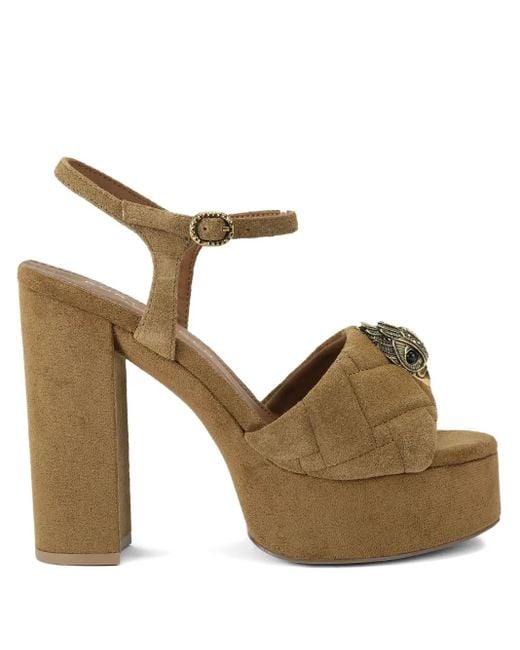 Kurt Geiger プラットフォーム サンダル 125mm Metallic
