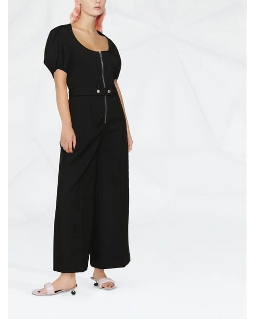 Stella McCartney Black Jumpsuit Mit Reißverschluss