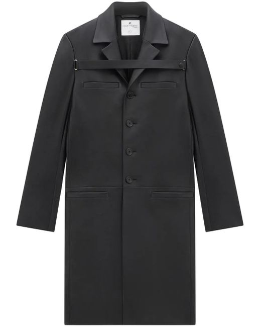 Abrigo con botones Courreges de hombre de color Black