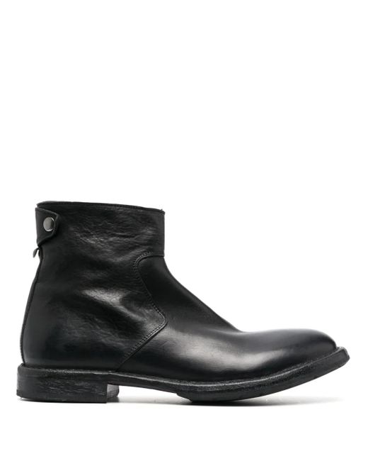 Moma Black Smooth-Grain Leather Boots for men