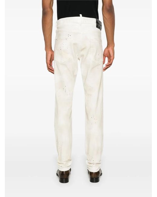 Vaqueros Rectos Cool Guy DSquared² de hombre de color White