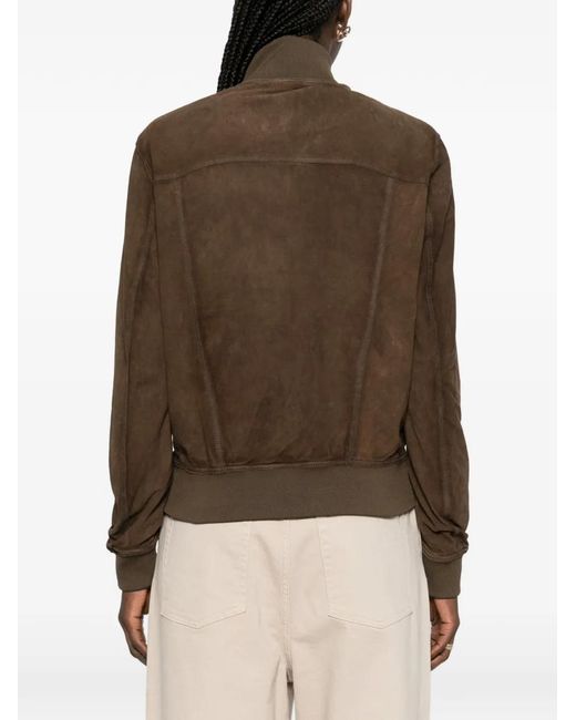 P.A.R.O.S.H. Brown Buttoned Flap-Pocket Jacket