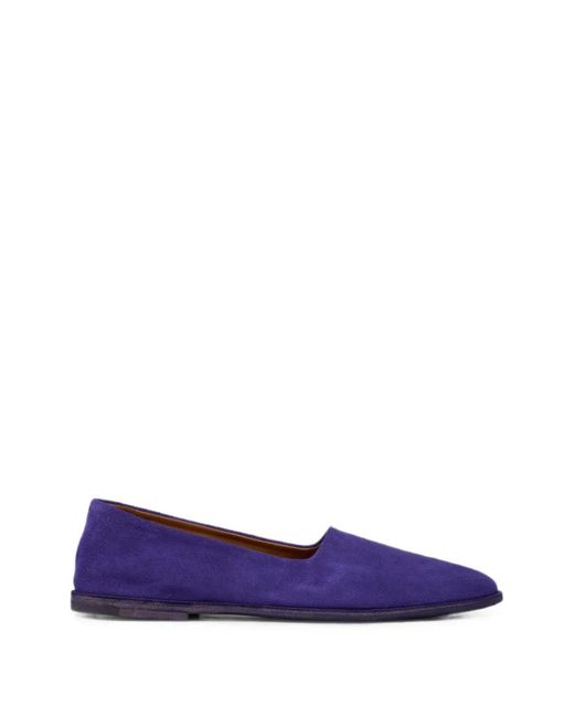 Marsèll Purple Stesa Suede Slip-On Loafers