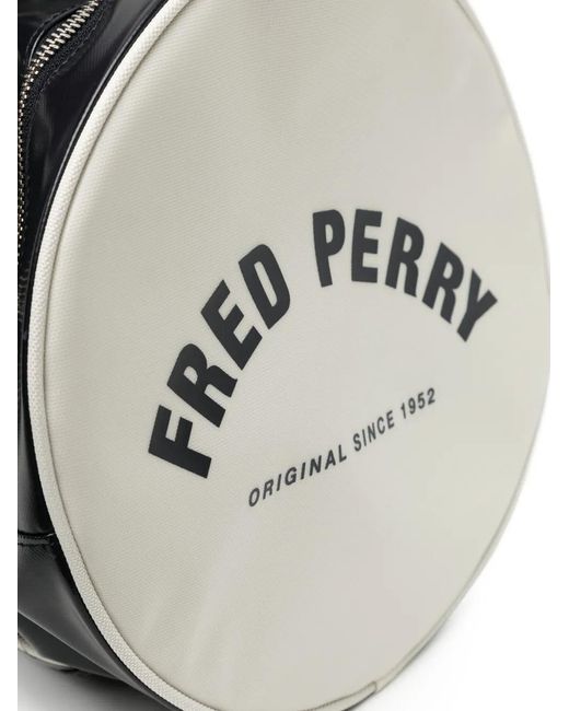 Fred Perry Black Classic Barrel Holdall
