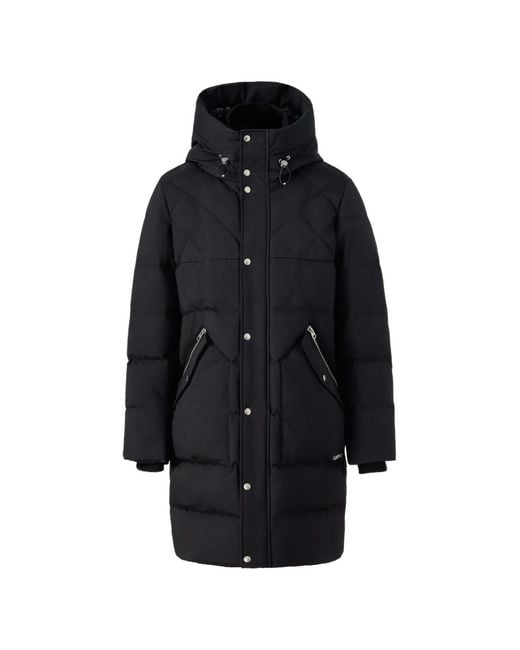 Mackage Blue Werner-Z Quilted Hooded Coat for men