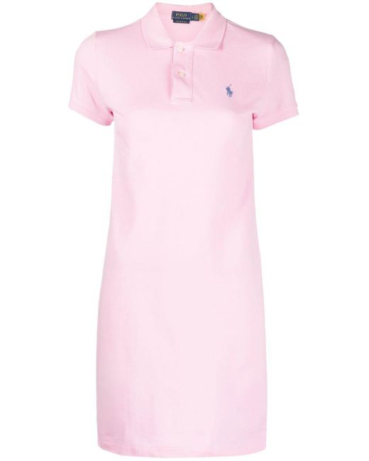 Polo Ralph Lauren Pink Polo Pony Short-Sleeved Dress