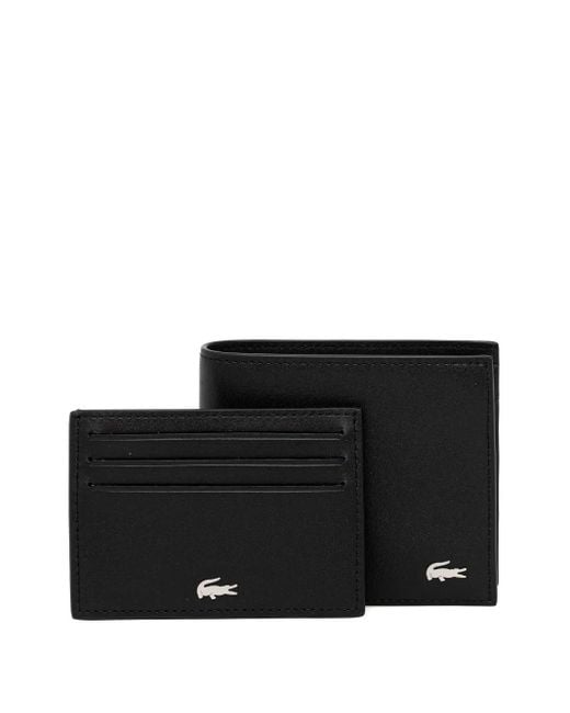 Lacoste Black Logo-print Wallet for men