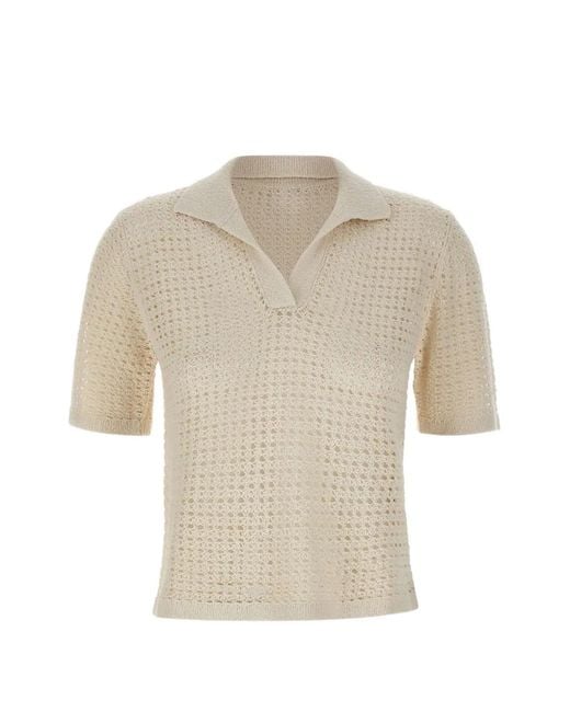 Eleventy White V-Neck T-Shirt