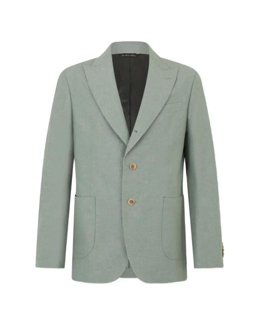 Brooks Brothers Green Blazer À Poches Passepoilées for men
