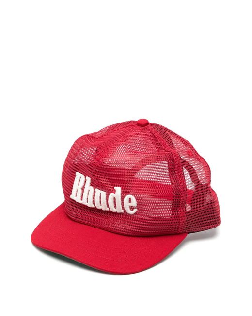 Rhude Logo-Embroidered Mesh Cap for men