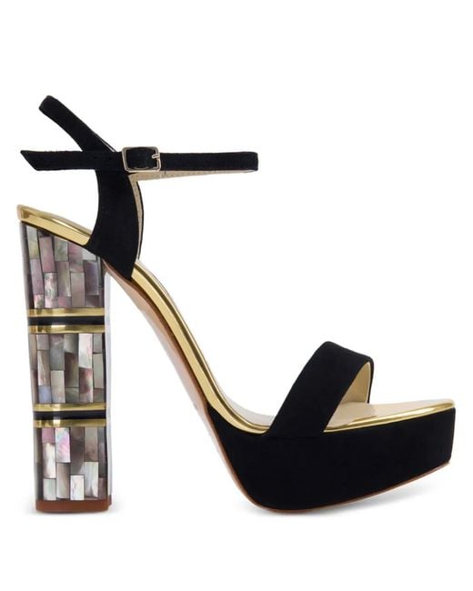 freya rose Black Jito Heeled Sandals