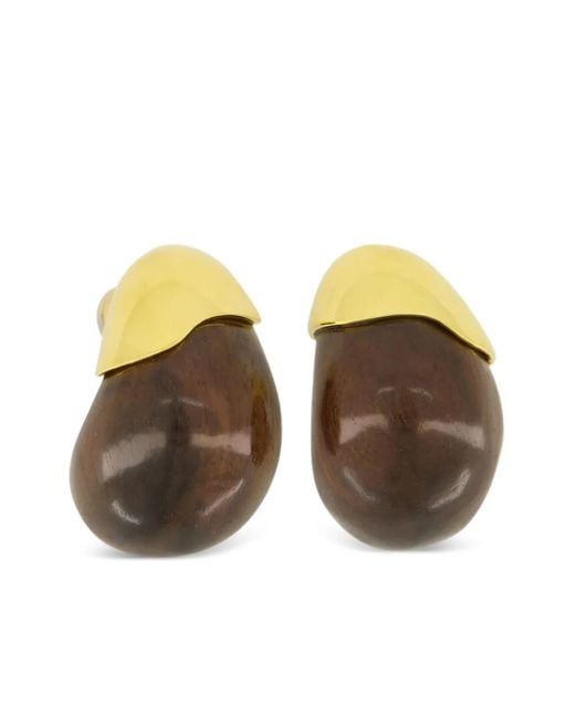 Lizzie Fortunato Brown Ohrringe Aus Holz