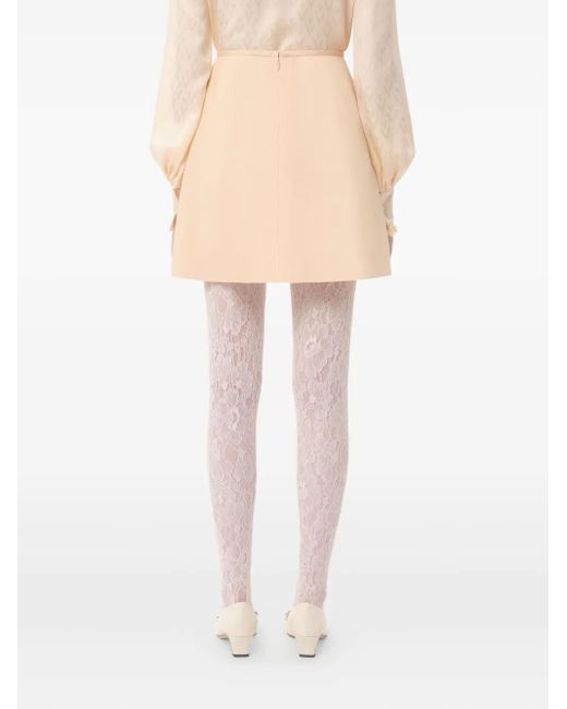Valentino Garavani Crepe Couture ミニスカート Natural