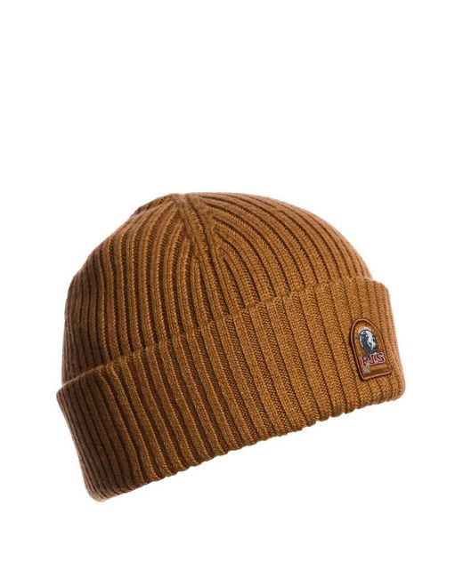 Parajumpers Brown Ribbed Beanie