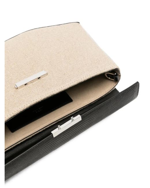 Totême Black Clip Clutch Bag