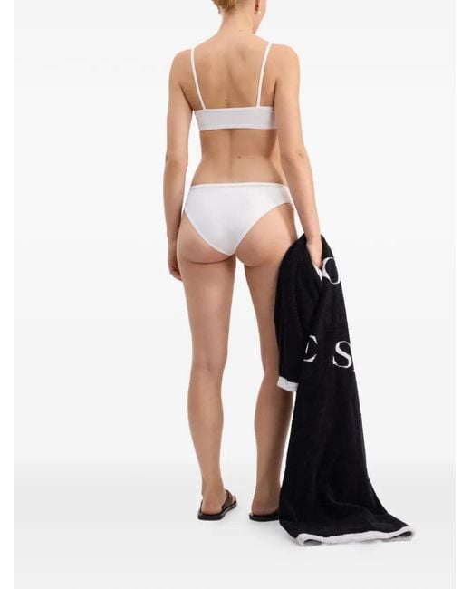 Loulou de Saison White Haut De Bikini Olga À Encolure Carrée