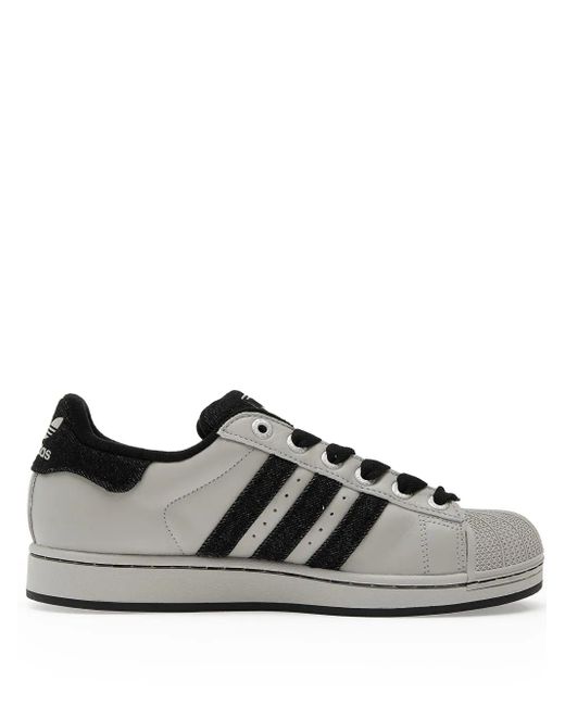 Adidas Brown Superstar Ii Three-Stripes Low-Top Sneakers for men