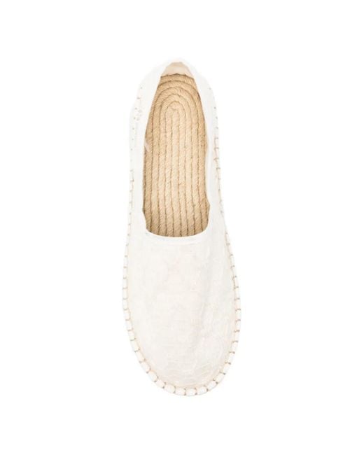 Superga White 3009 Crochet-Knit Espadrilles