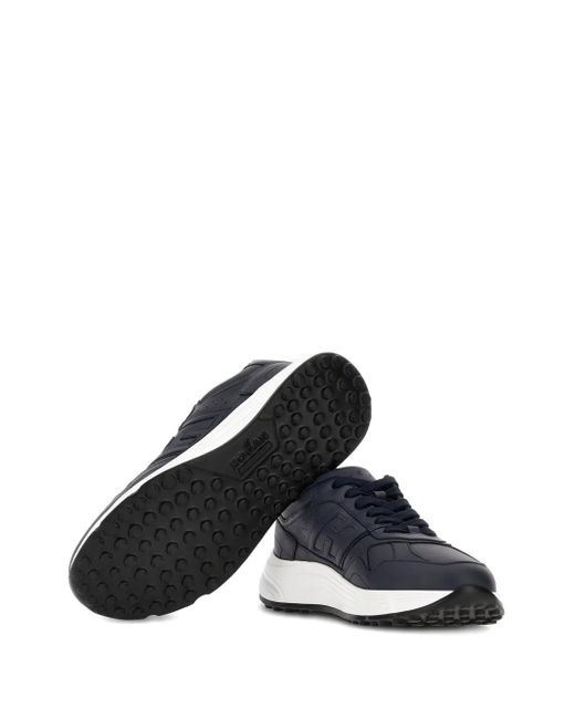 Hogan Blue Lace-Up Sneakers With Padded Ankle Support for men