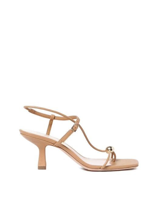 Loeffler Randall Natural Triana Ball-Detail Sandals