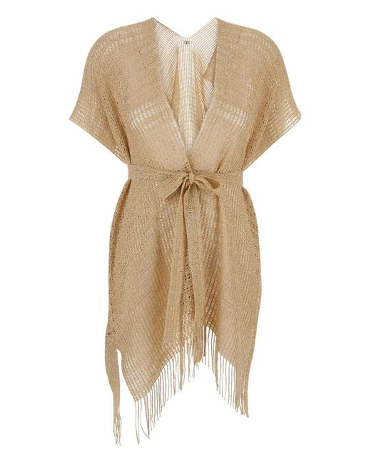 Twinset Natural Fringed Dress