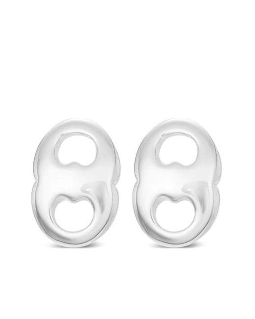Tory Burch White Gemini Ohrstecker