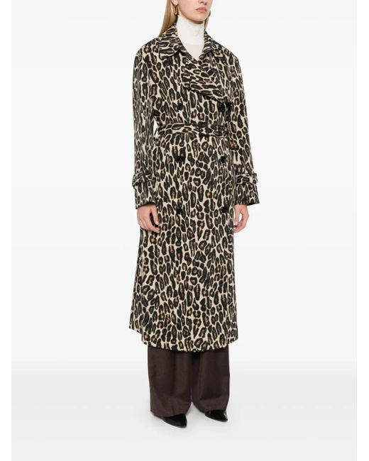 Theory Natural Leopard Trench Coat