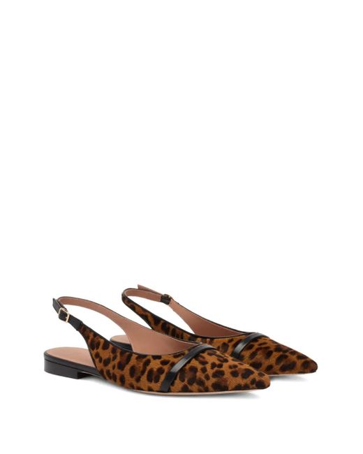 Malone Souliers Brown Suede Jama Slingback Flats