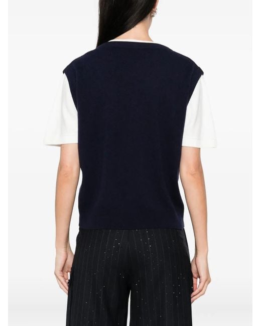 Sandro ウールブレンド トップ Blue