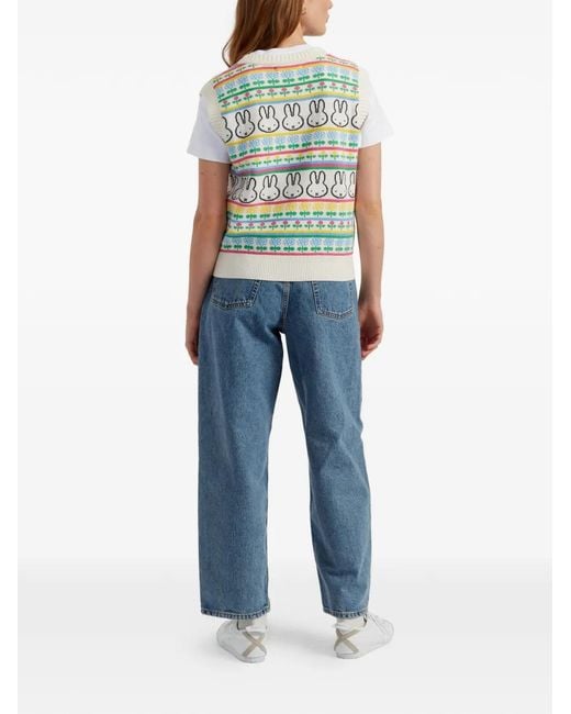 Chinti & Parker Blue Fairisle Pattern Top