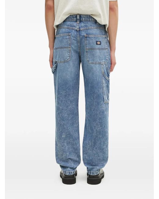 Dickies Blue Cotton Jeans for men