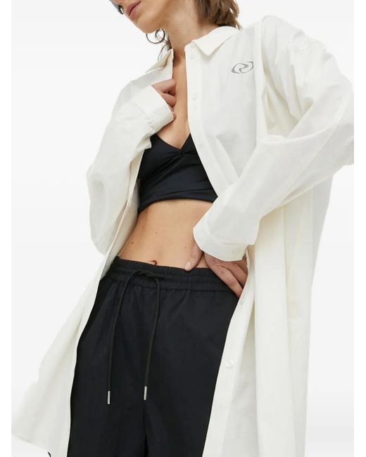 Résumé White Buttoned Logo Shirt