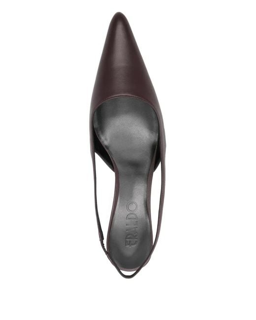 Eraldo Brown Escarpins Pointus À Bride Arrière 40 Mm