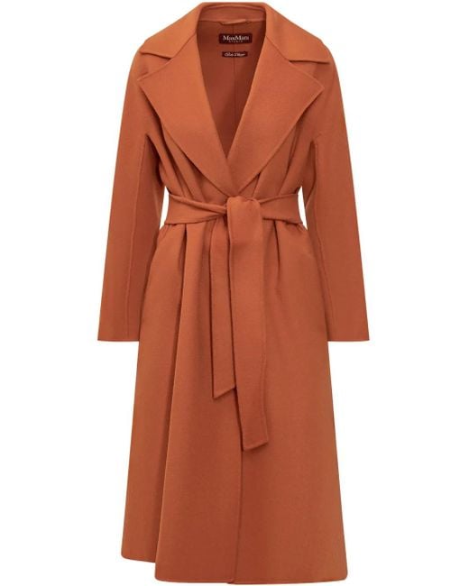 Max Mara Orange Cles Mantel