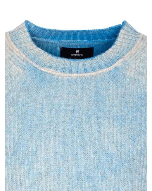 Jersey con efecto envejecido Represent de hombre de color Blue
