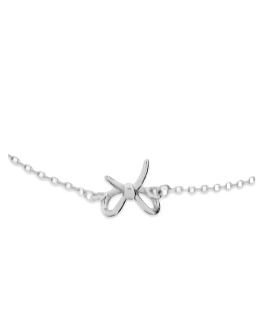 Kate Spade White Bow-Detail Charm Bracelet