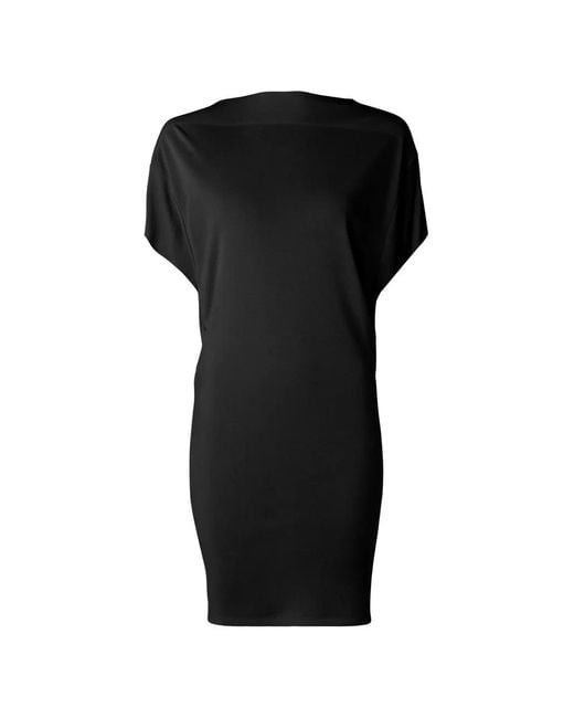 Jacquemus Black Mistral Draped-Back Mini Dress