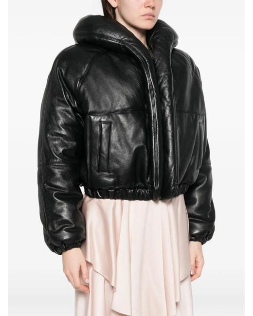 Chloé Black Padded Leather Jacket