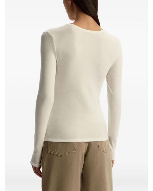 12 STOREEZ Natural Henley Buttoned Top
