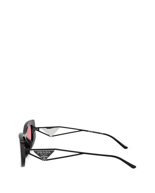 Prada Pink Rectangle-Frame Sunglasses