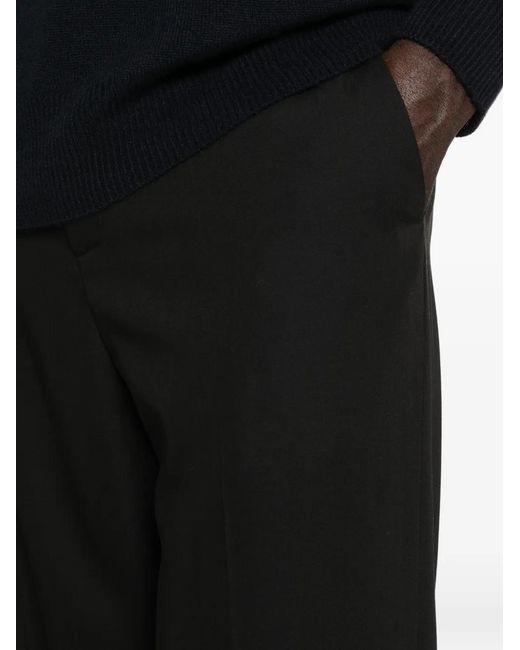 The Row Black Toshiro Elasticated Trousers for men