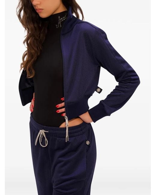 Area Blue Cropped Track Jacket